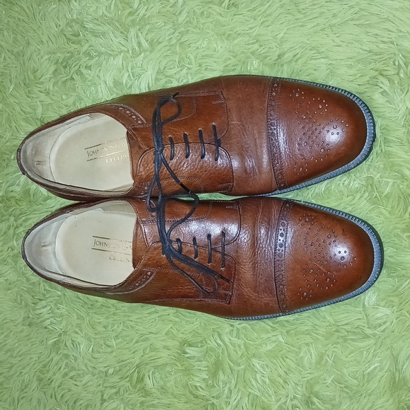 Johnston & Murphy men’s brown leather oxford formal dress shoessize 9.5